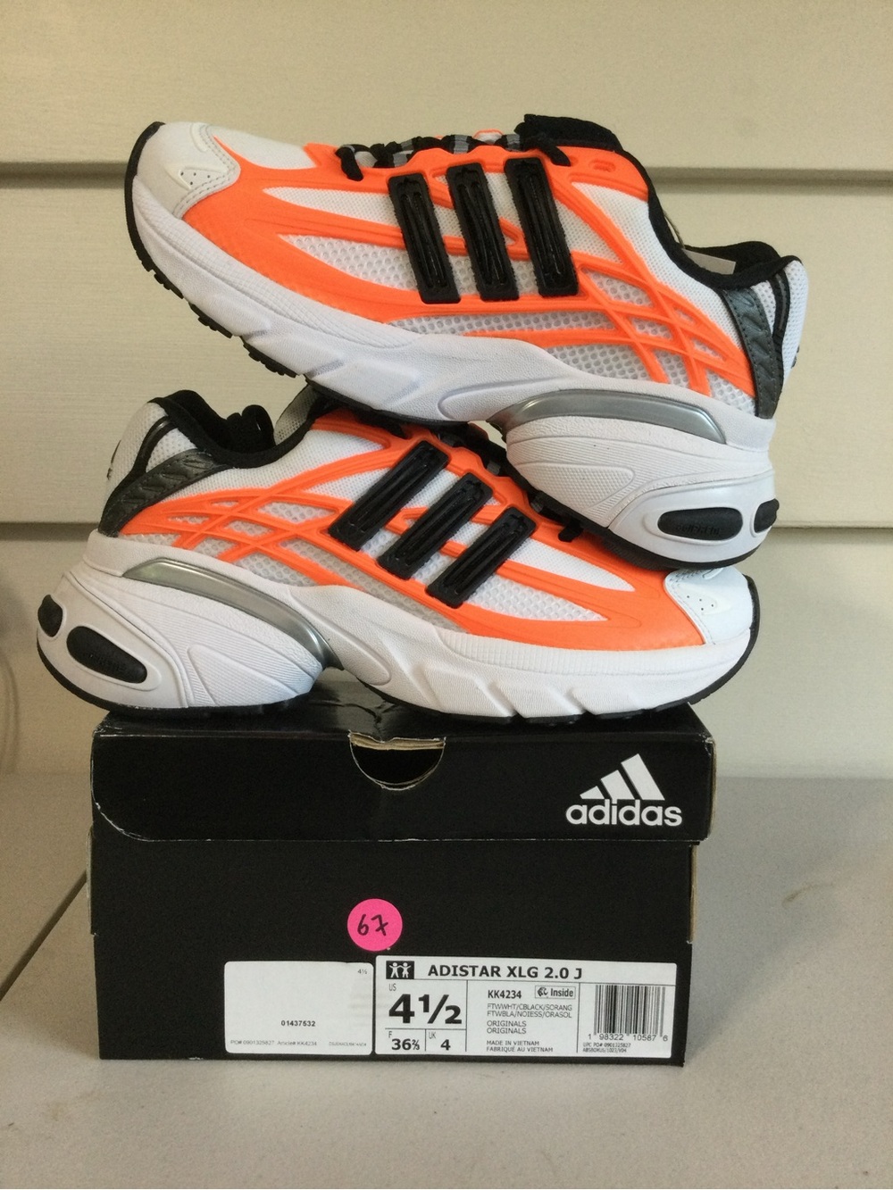 adidas Orange White & Black Sneakers